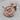 Koi Lotus Medallion Pendant, rose gold, product photo on wood block