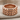 Three row wedge ring, rose plated silver, angled product view