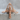 Flared Trefoil Crucifix Pendant, rose gold plated product photo
