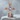 Moonstone Center Cross Pendant, rose gold, front product view