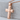 Square Edge Cross Pendant, rose gold plated, angled product photo