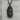 Santa Muerte Radiant Halo Pendant, black rhodium plated, front product view