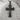 INRI Crucifix Flared Pendant, black rhodium finish, product view