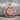 Om Enamel Mandala Pendant, rose gold, front view