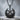 Crescent Star Relief Pendant, black rhodium product view