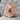 Horseshoe Tigers Eye Pendant, rose gold plated, front view
