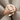 Horseshoe Signet Ring, rose gold finish, angled product photo