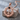 Onyx Anchor Cartouche Pendant, rose gold, front product photo