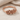 Three Rose Ring, rose gold, front product view