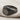 Chevron Cushion Signet Ring, black rhodium, studio product photo