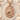 Athena Owl Column Pendant, rose gold finish, product view