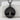 Tree of Life Medallion Pendant, black rhodium finish, front view