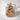 Coiled Rattlesnake Pendant, rose gold plated, front product photo