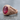 Ruby Lion Scroll Ring, rose gold plated finish, angled view