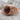 Garnet Cable Shield Ring, rose gold plated, product photo