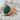 Green Agate Fan Chevron Ring, rose gold finish product view