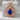 Lapis Baroque Cartouche Pendant, rose gold plated finish, front view