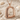 Enamel Inset Arch Pendant, rose gold, front product photo