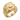 Ace Spade Relief Ring, gold vermeil, front view on white