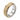 Rope scroll spinner ring, front view on white background