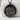 Great Wave Fuji Hollow Pendant — 18K Gold Vermeil, black rhodium finish, front product photo