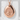 Enso Great Wave Pebble Pendant, rose gold plated finish, front view
