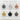 Zen Enso Circle Pendant, detail collage of available finishes