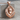 Baby Foot in Hands Pendant, rose gold plated, front view