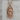 Santa Muerte Radiant Halo Pendant, rose gold plated, front product view