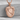 Zulfikar Shield Relief Pendant, rose gold, front product photo