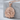 Om Lotus Relief Pendant in rose gold, front product photo