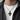 Orthodox Saints Cross Pendant, black rhodium, worn on model neck with grey shirt