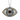 Evil Eye Dawn Frame Pendant, front view on white background