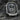 Front view of religious silver ring showing Saint Jude holding a staff and medallion with banner text at bottom