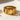 Close-up of premium 925 sterling silver love ring in gold vermeil highlighting the modern geometric band design