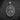 Silver Saint Nicholas Pendant in 925 sterling silver, featuring a detailed relief of the saint on a dark slate background.