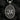 Oxidized 925 sterling silver Saint Mercurius medallion showing detailed relief of saint and horse