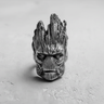 Handcrafted 925 sterling silver Groot ring showing oxidized finish and detailed facial features