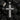 Handcrafted 925 sterling silver cross pendant encrusted with sparkling cubic zirconia stones on dark texture
