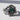 Oxidized 925 sterling silver dragon ring featuring green gemstone and mythical design