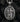Oxidized 925 sterling silver Saint Joseph pendant with detailed religious relief