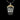 Silver Zeus Pendant with a gold vermeil crown on a sterling silver chain, shown against a solid black background for men's jewelry.
