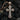 Close-up detail of ornate religious cross pendant showing premium 925 sterling silver craftsmanship and bail
