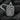 Oxidized silver skull dog tag pendant showing detailed gothic catacomb design and depth