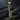 Tenor Saxophone Pendant, gold vermeil, on wood surface
