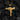 Uzi Gun Pendant, gold vermeil, front view on charcoal coals