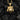 Geometric tiger pendant with striking multifaceted design resting elegantly on a textured dark coal background.