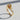 Rose Solitaire Ring in gold vermeil, angled front view