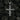 Detailed front view of religious silver cross pendant featuring ornate 3D crown design