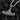 Polished silver Viking axe pendant necklace with swirling knotwork design in high contrast